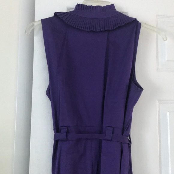 Perfect Purple Button Up Dress - Picture 4 of 4
